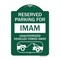 Signmission Reserved Parking for Imam Unauthorized Vehicles Towed Away With Tow Away Graphic, GW-1824-23096 A-DES-GW-1824-23096 - alternate 1